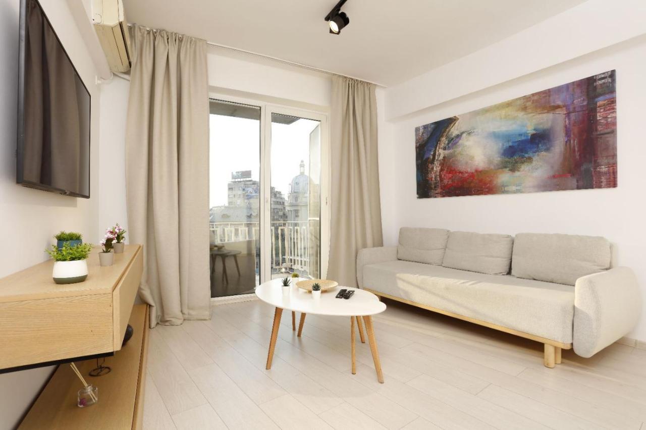2 Bedroom Apartment With Amazing View In City Center Bukarest Eksteriør billede